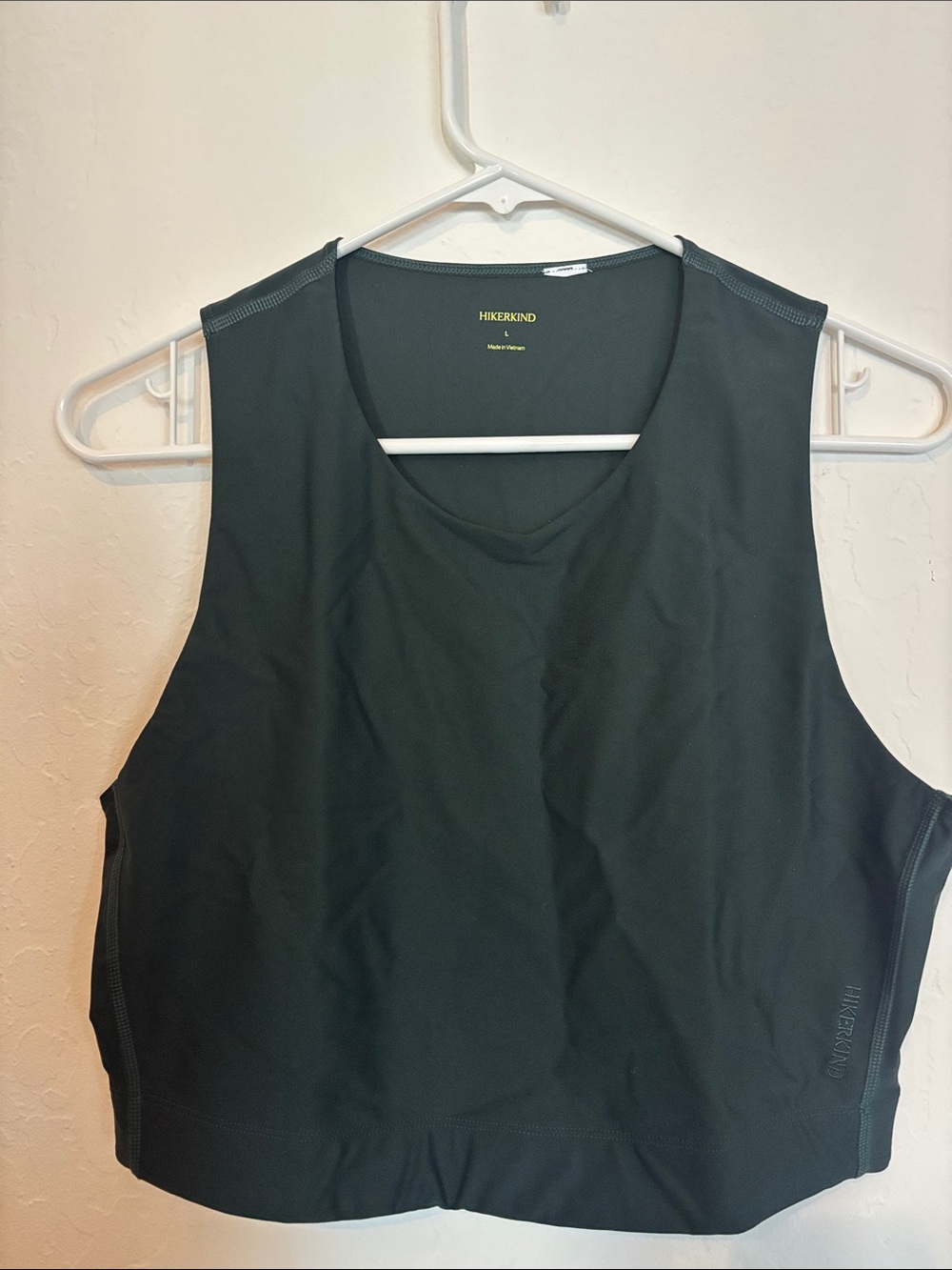 Hikerkind Dark Green Crop Tank Top